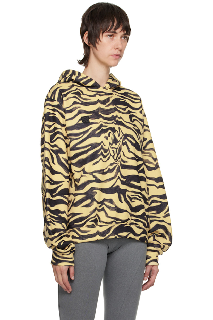 Cotton and polyester-blend fleece hoodie.

· Graphic pattern printed throughout
· Rubberized logo patch at front

Supplier color: Yellow