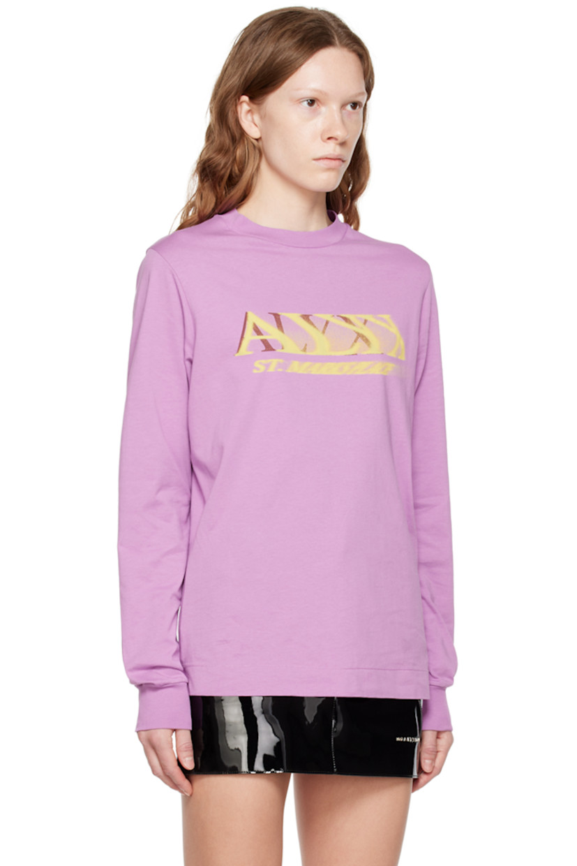 Cotton jersey T-shirt. 

· Rib knit crewneck and cuffs 
· Logo printed at chest and cuff 

Supplier color: Light mauve