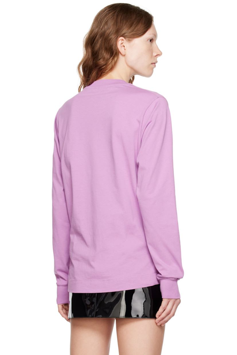Cotton jersey T-shirt. 

· Rib knit crewneck and cuffs 
· Logo printed at chest and cuff 

Supplier color: Light mauve
