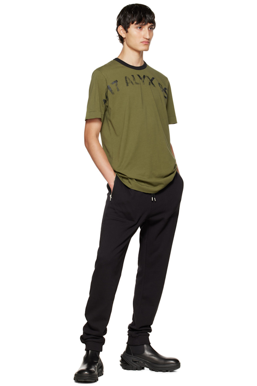Cotton jersey T-shirt.

· Rib knit crewneck
· Logo printed at front and back

Supplier color: Military green