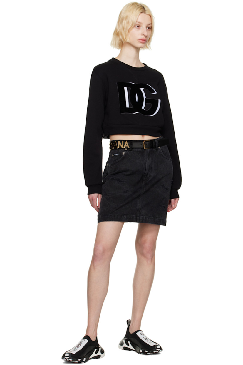 Buffed leather belt in black.

· Pin-buckle fastening
· Logo hardware at length

Supplier color: Black