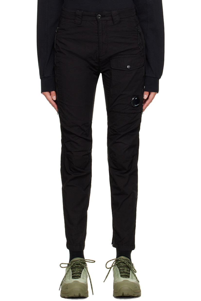 Garment-dyed cotton- and linen-blend serge trousers. 

· Reinforced belt loops
· Five-pocket styling
· Button-fly 
· Logo patch at coin pocket
· Logo-engraved antiqued silver-tone hardware

Supplier color: Black