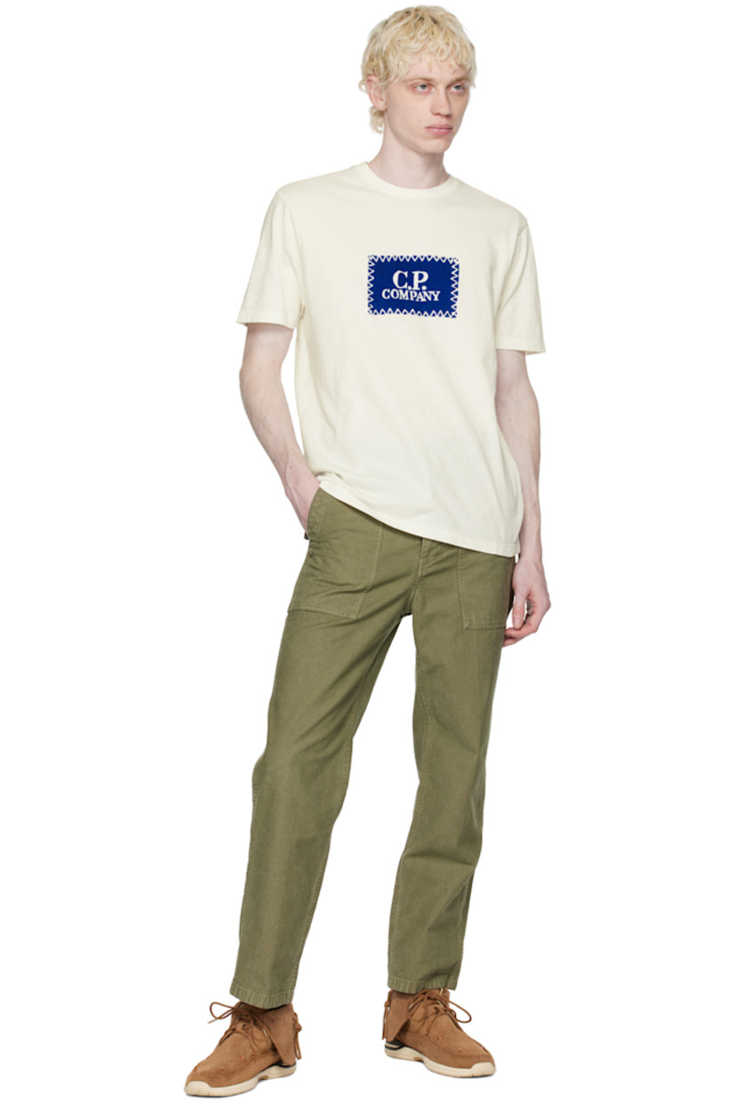 Cotton jersey t-shirt.

· Rib knit crewneck
· Raised logo graphic printed at front
· Text printed at back

Supplier color: Blue