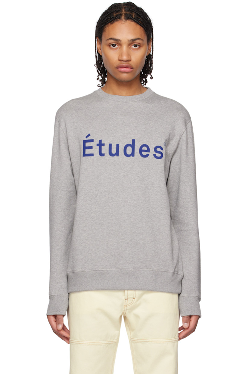 Organic cotton fleece sweatshirt.

· Rib knit crewneck, hem, and cuffs
· Logo printed at front

Supplier color: Gray