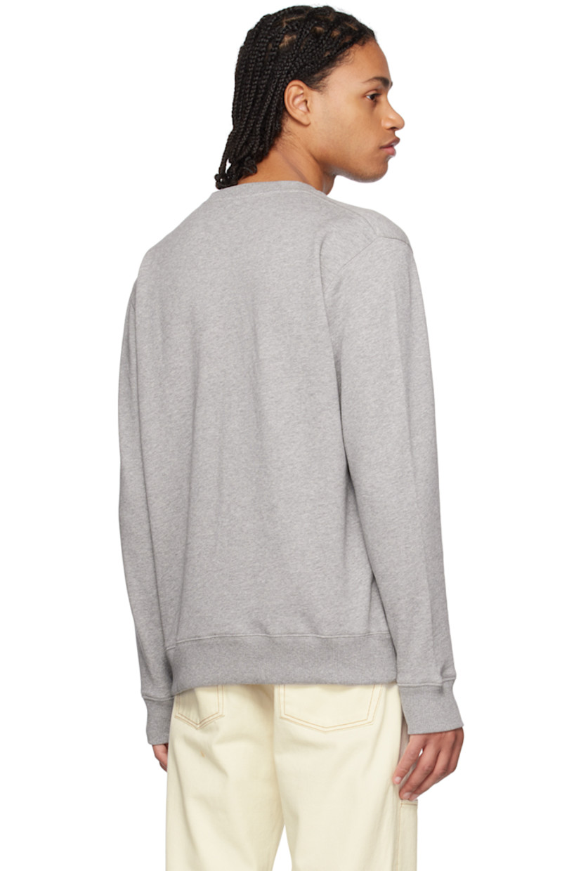 Organic cotton fleece sweatshirt.

· Rib knit crewneck, hem, and cuffs
· Logo printed at front

Supplier color: Gray