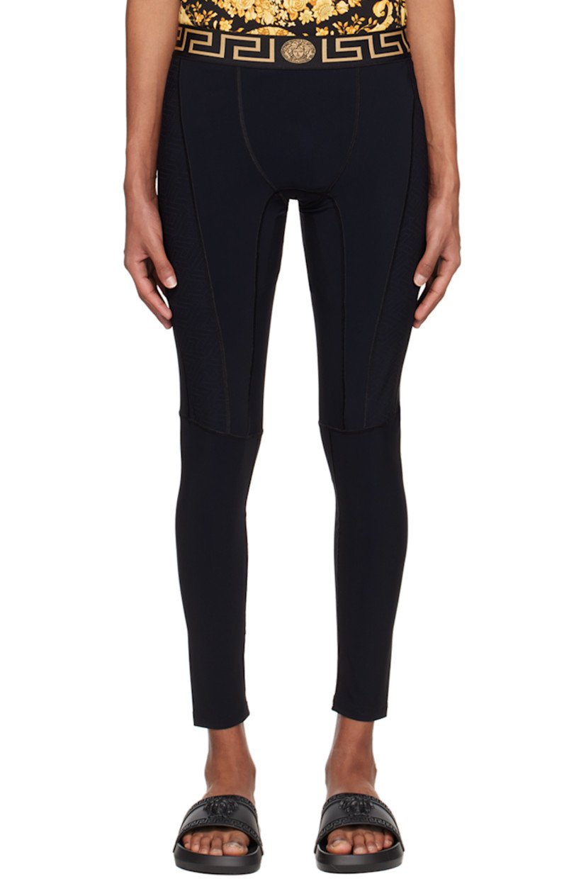 Stretch nylon jersey and mesh lounge pants. Exposed seams throughout.

· Paneled construction
· Logo-woven elasticized waistband
· Partial mesh lining

Supplier color: Black