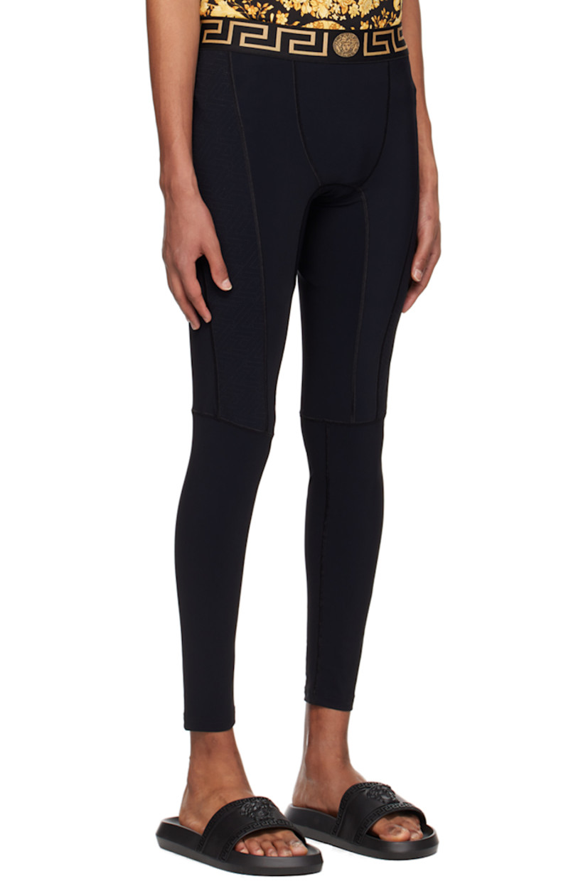 Stretch nylon jersey and mesh lounge pants. Exposed seams throughout.

· Paneled construction
· Logo-woven elasticized waistband
· Partial mesh lining

Supplier color: Black