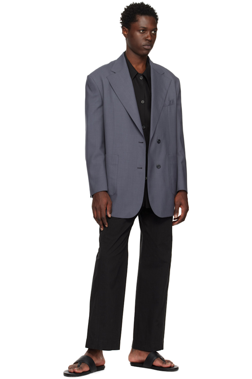Rayon- and cotton-blend twill shirt. 

· Spread collar
· Button closure
· Patch pocket
· Shirttail hem

Available exclusively at SSENSE.

Supplier color: Black