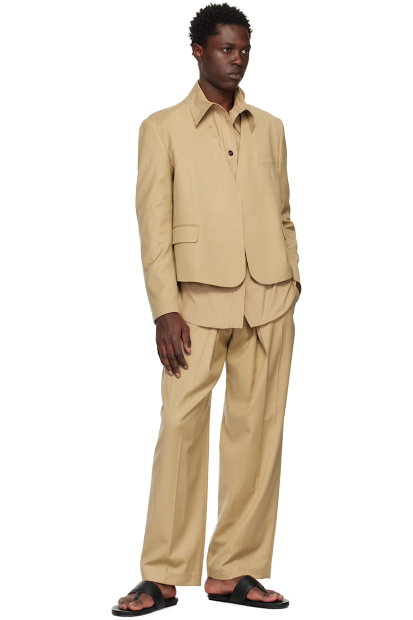 Cotton poplin shirt. 

· Spread collar
· Button closure
· Shirttail hem 
· Single-button barrel cuffs

Available exclusively at SSENSE.

Supplier color: Incense