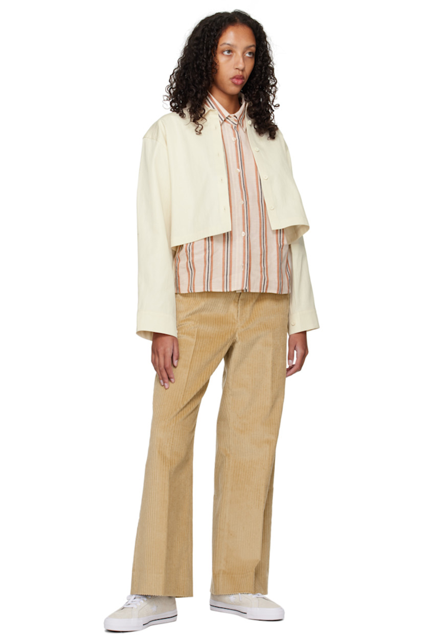 Cotton corduroy trousers.

· Belt loops
· Four-pocket styling
· Zip-fly

Wholesale exclusivity at SSENSE.

Supplier color: Beige