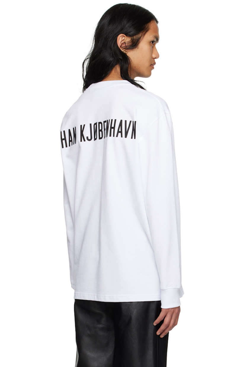 Organic cotton French terry T-shirt. 

· Rib knit crewneck and cuffs
· Logo bonded at chest and back

Available exclusively at SSENSE. 

Supplier color: White