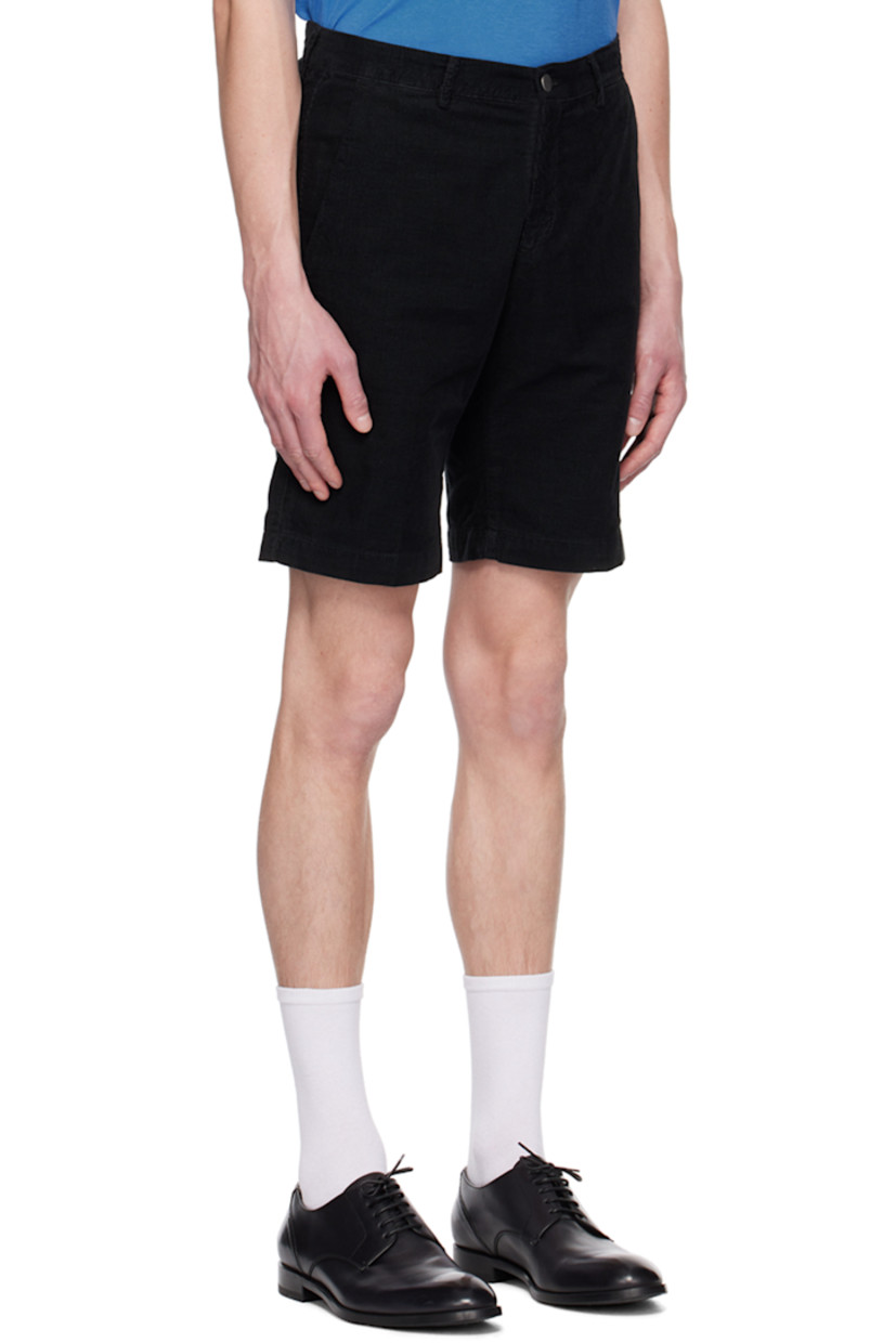 Cotton corduroy shorts. 

· Belt loops 
· Four-pocket styling 
· Zip-fly 
· Partial plain-woven cotton lining 

Supplier color: Black washed