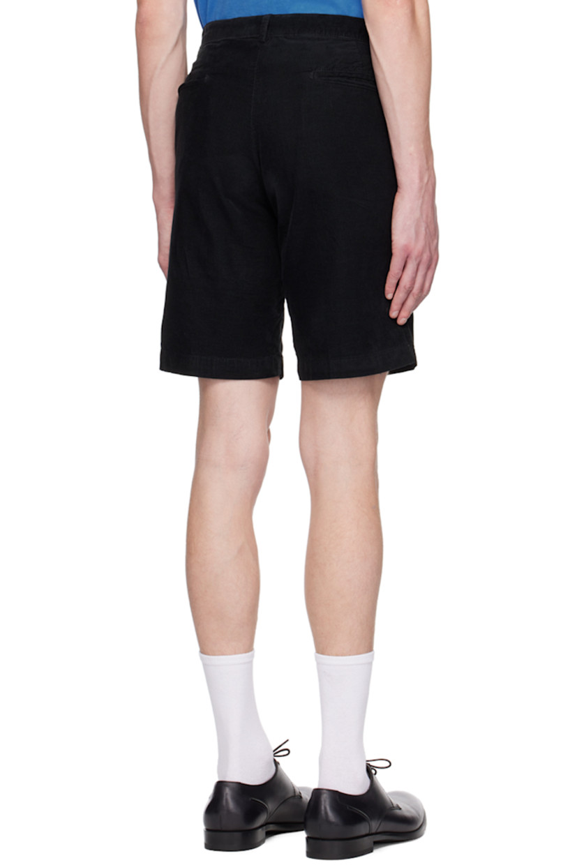 Cotton corduroy shorts. 

· Belt loops 
· Four-pocket styling 
· Zip-fly 
· Partial plain-woven cotton lining 

Supplier color: Black washed