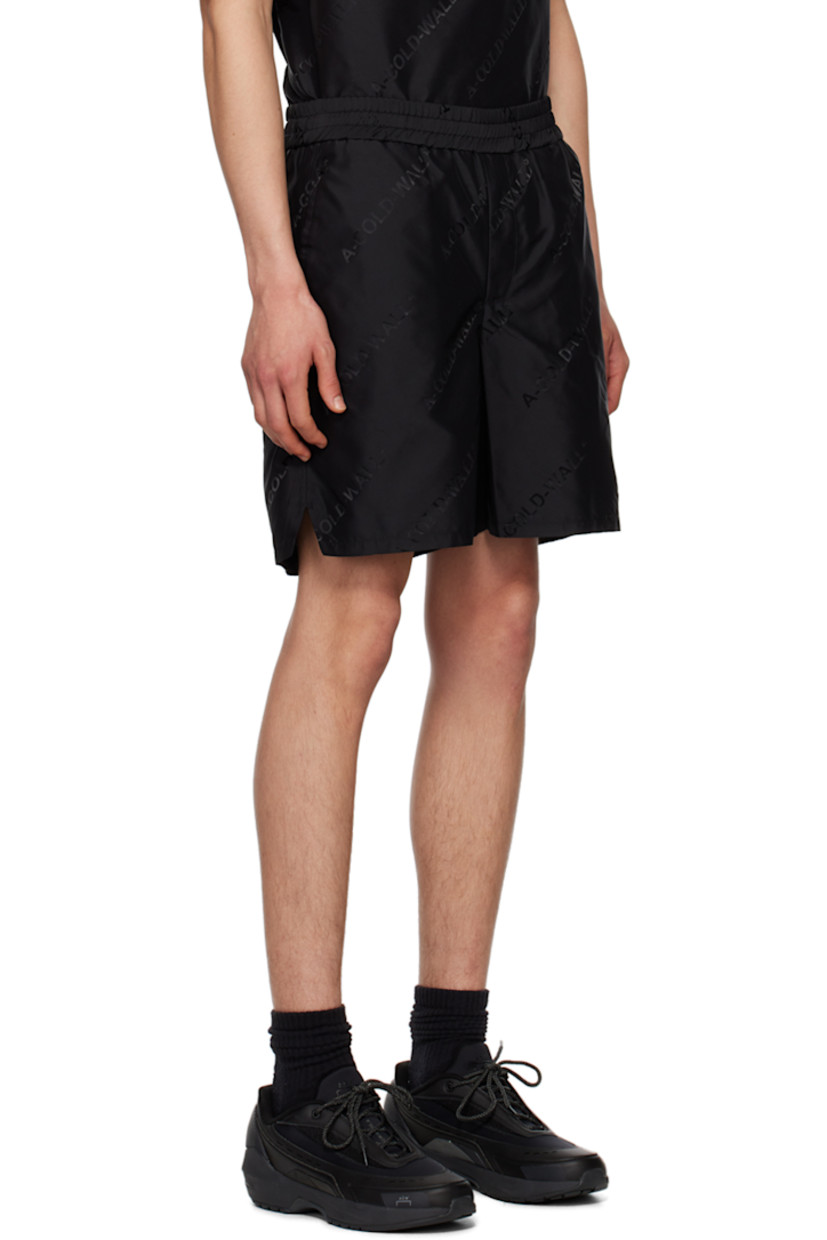 Nylon canvas shorts. Jacquard logo pattern throughout.

· Elasticized waistband
· Three-pocket styling
· Zip-fly
· Logo patch at front
· Vented cuffs

Supplier color: Black