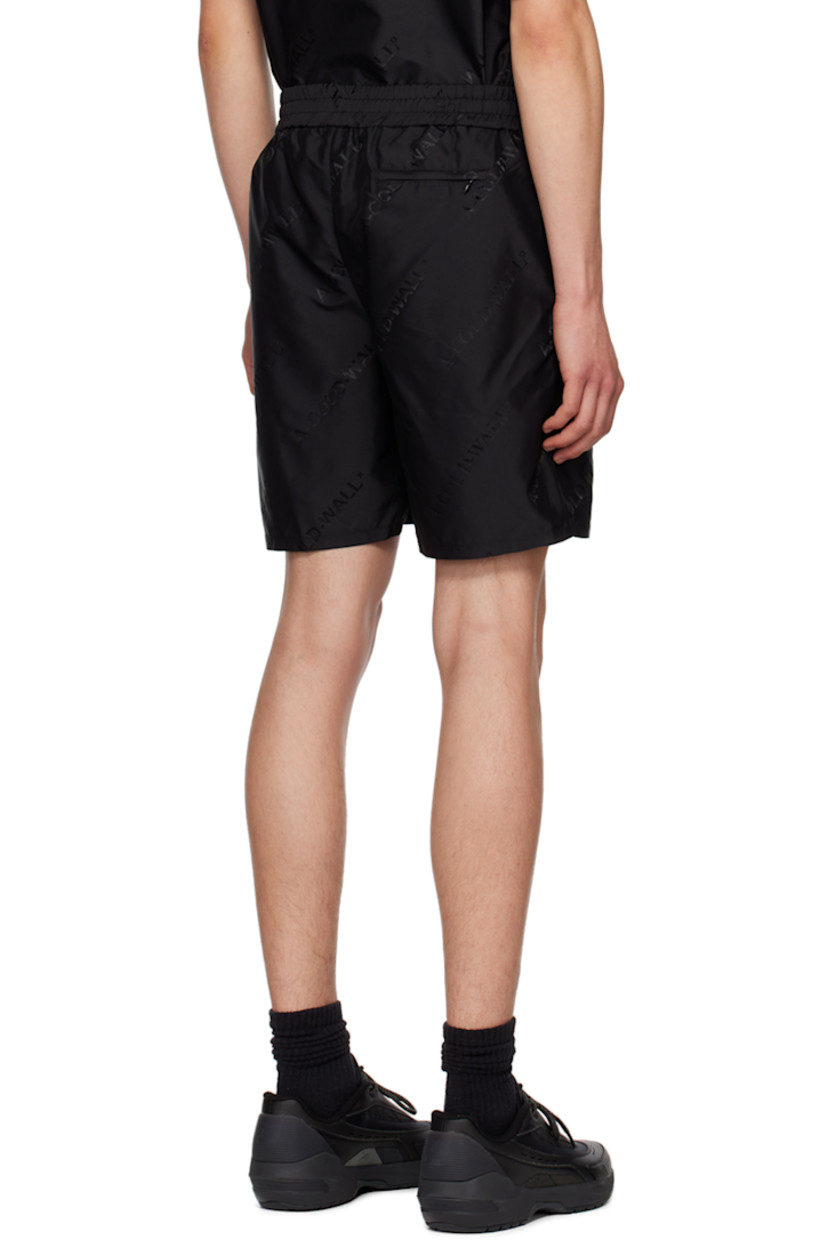 Nylon canvas shorts. Jacquard logo pattern throughout.

· Elasticized waistband
· Three-pocket styling
· Zip-fly
· Logo patch at front
· Vented cuffs

Supplier color: Black