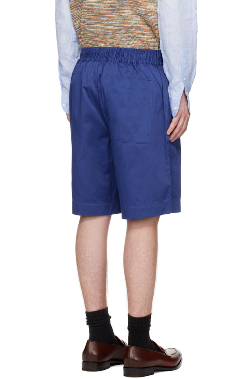 Organic cotton twill shorts.

· Drawstring at elasticized waistband
· Three-pocket styling
· Mock-fly
· Logo embroidered at front

Part of the Sustainable collection.

Supplier color: Oceano
