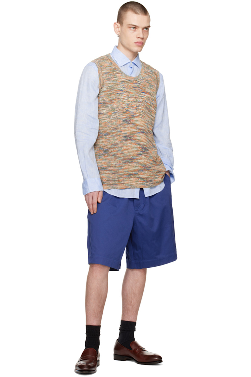 Organic cotton twill shorts.

· Drawstring at elasticized waistband
· Three-pocket styling
· Mock-fly
· Logo embroidered at front

Part of the Sustainable collection.

Supplier color: Oceano