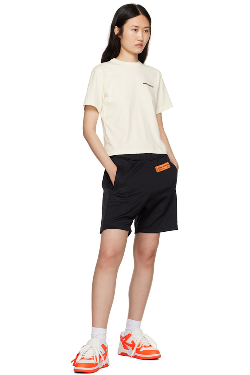 Polyester- and cotton-blend jersey shorts.

· Concealed drawstring at elasticized waistband
· Logo patch at front
· Two-pocket styling
· Logo-woven grosgrain trim at outseams

Supplier color: Black no color