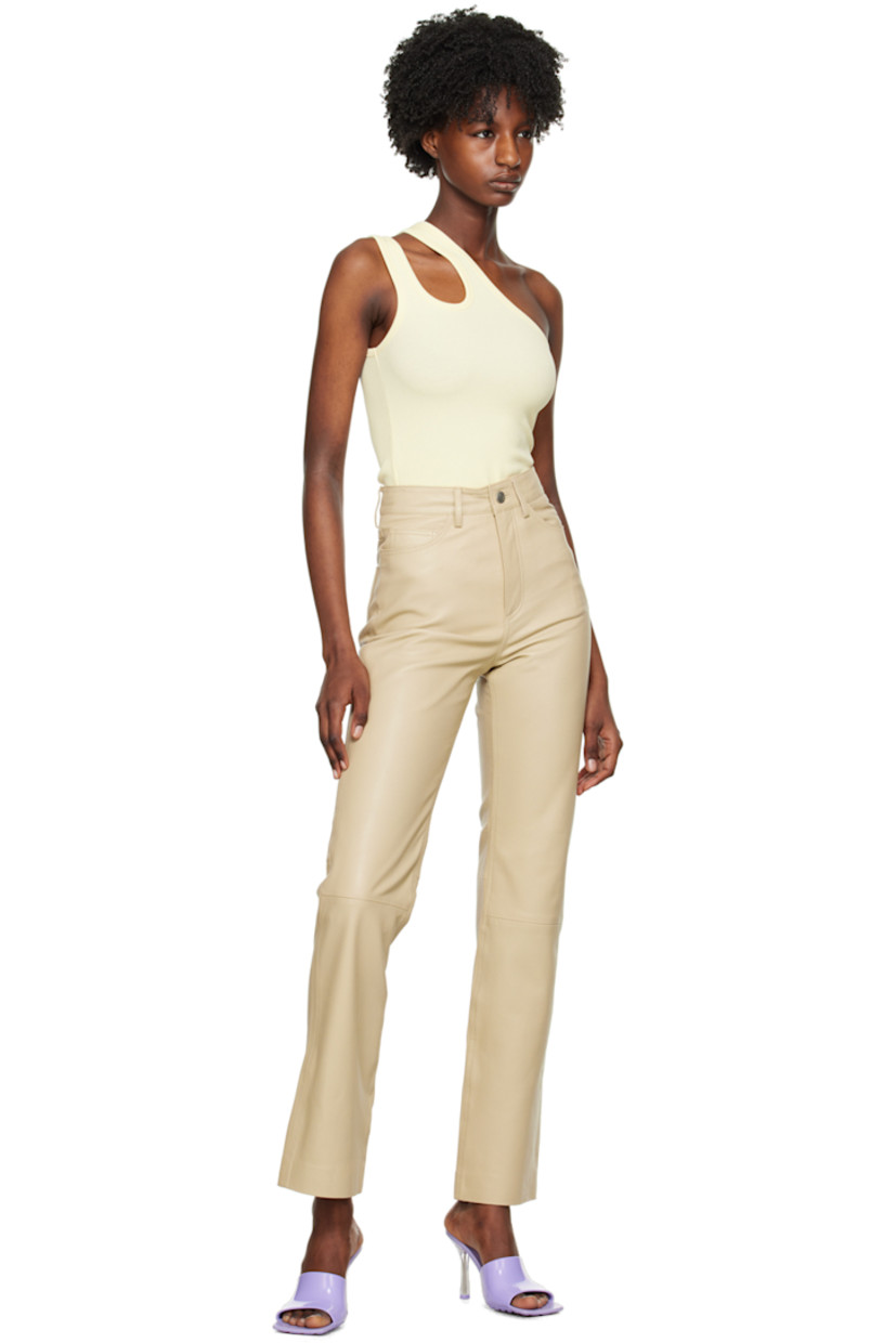 Grained sheepskin trousers.

· Belt loops
· Five-pocket styling
· Zip-fly
· Full logo-woven satin lining
· Logo-engraved silver-tone hardware

Supplier color: Safari