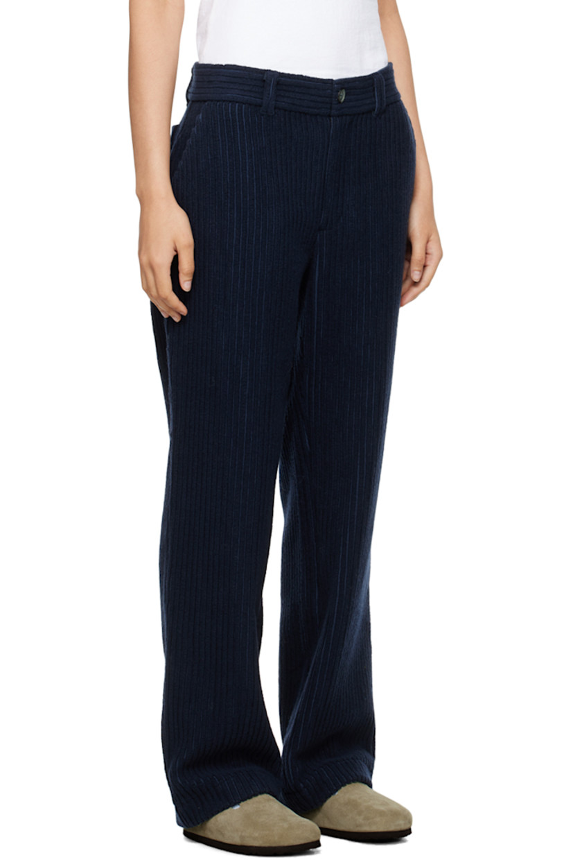 Virgin wool- and cotton-blend corduroy trousers.

· Belt loops
· Four-pocket styling
· Zip-fly
· Unlined

Supplier color: Navy