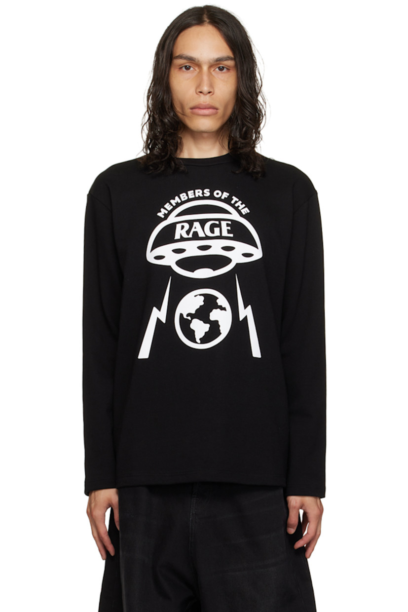 Cotton jersey T-shirt.

· Rib knit crewneck
· Logo printed at front

Supplier color: Black