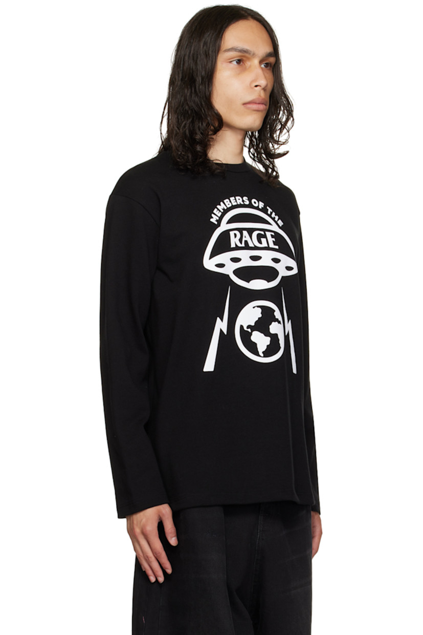 Cotton jersey T-shirt.

· Rib knit crewneck
· Logo printed at front

Supplier color: Black