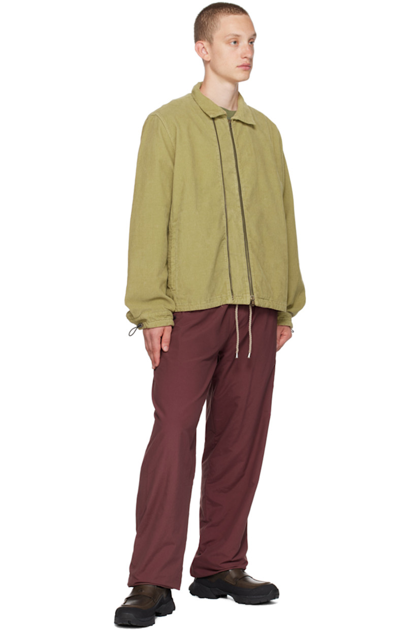 Cotton- and nylon-blend jersey track pants.

· Drawstring at elasticized waistband
· Two-pocket styling
· Elasticized cuffs
· Fully lined

Supplier color: Eggplant