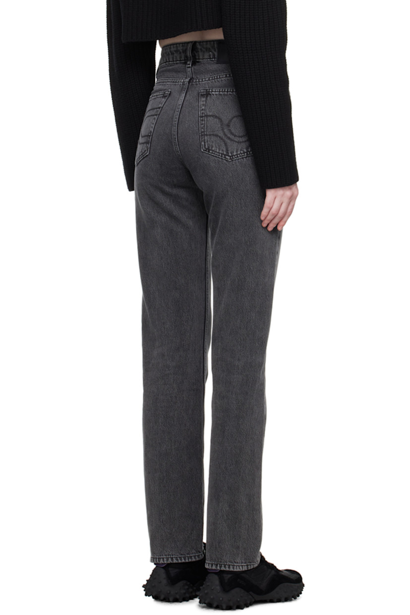Straight-leg non-stretch denim jeans. Fading throughout.

· Belt loops
· Five-pocket styling
· Button-fly
· Logo patch at coin pocket
· Rubberized logo patch at back waistband
· Logo-engraved copper-tone hardware

Supplier color: Sulphur