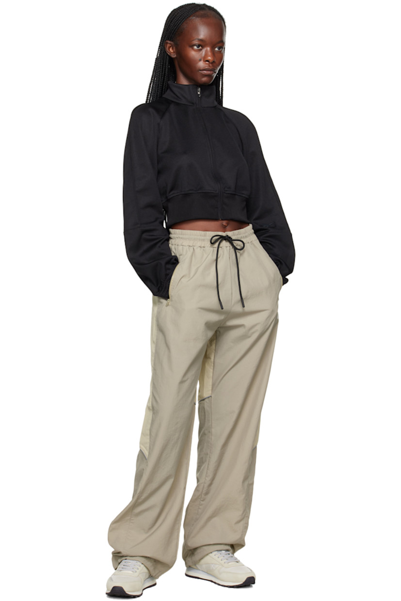 Polyester- and cotton-blend piqué jacket. 

· Stand collar
· Zip closure
· Rib knit cropped hem
· Logo embroidered at raglan sleeve 
· Elasticized cuffs
· Logo embroidered at back

Supplier color: Black