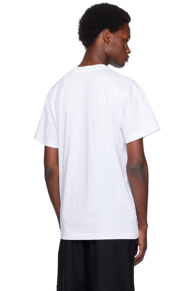 Pack of three cotton jersey T-shirts. 

· Rib knit crewneck
· Logo printed at chest

Supplier color: White