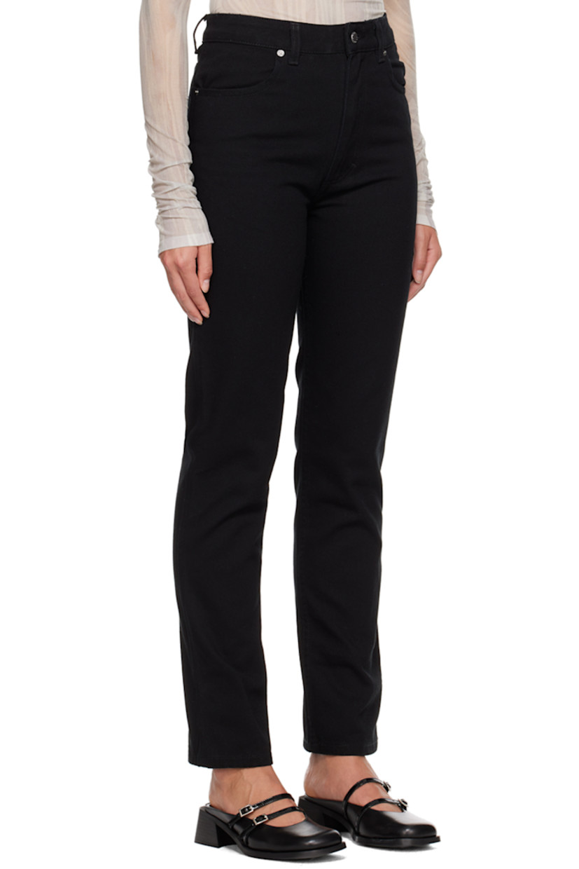Non-stretch denim jeans.

· Belt loops
· Four-pocket styling
· Zip-fly

Supplier color: Black