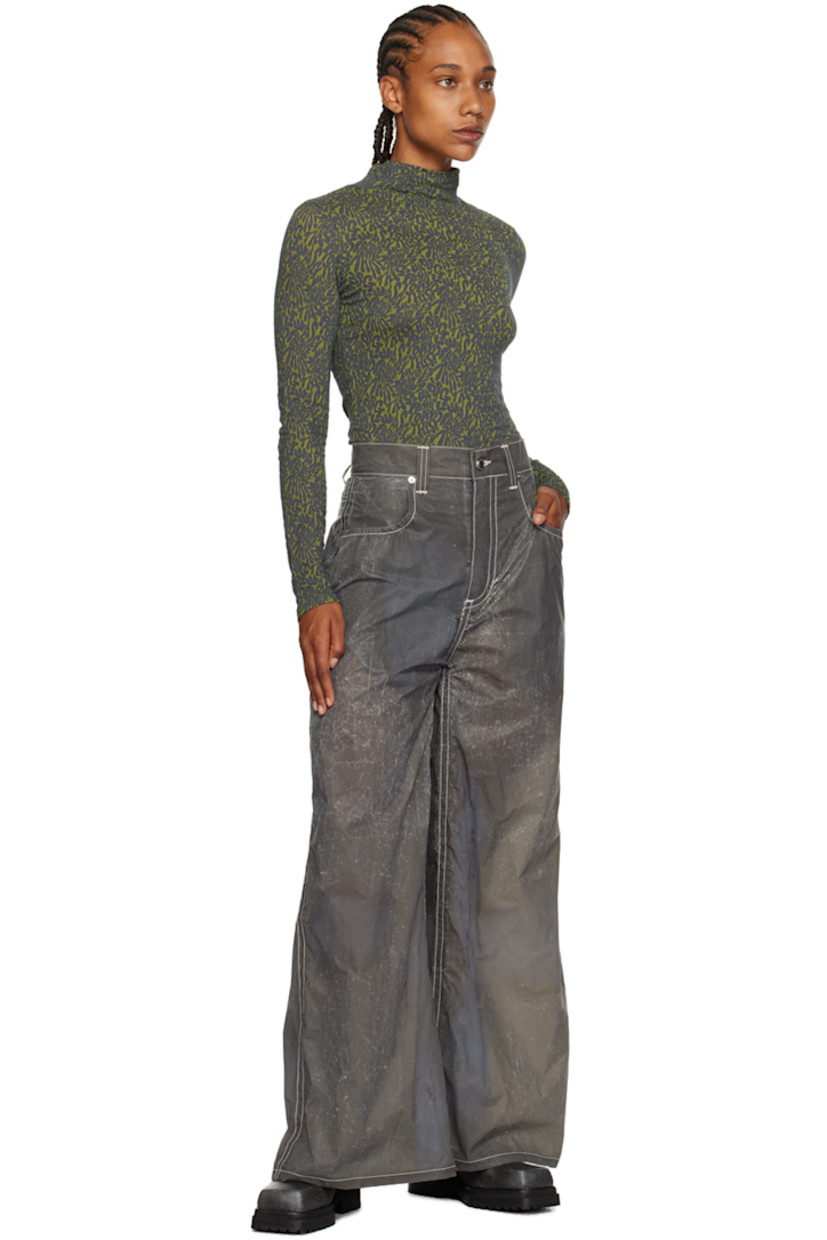 Cotton- and nylon-blend jersey turtleneck. 

· Jacquard graphic pattern throughout
· Cropped hem

Supplier color: Cash