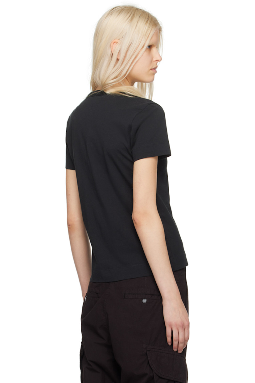 Cotton jersey T-shirt. 

· Rib knit crewneck
· Embroidered logo patch at sleeve

Part of the Black Label collection.

Supplier color: Black
