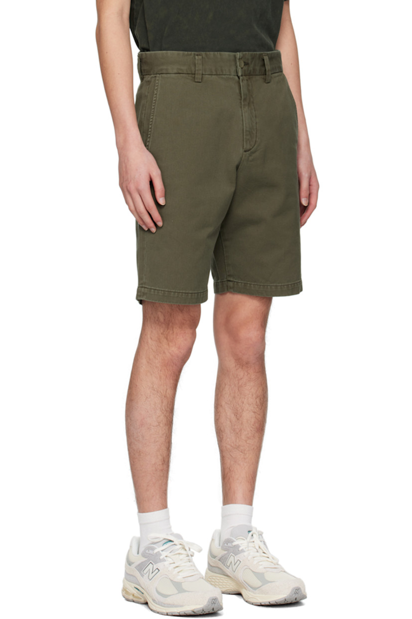 Breathable supima cotton-blend twill shorts. 

· Belt loops
· Four-pocket styling 
· Zip-fly 

Supplier color: Moss