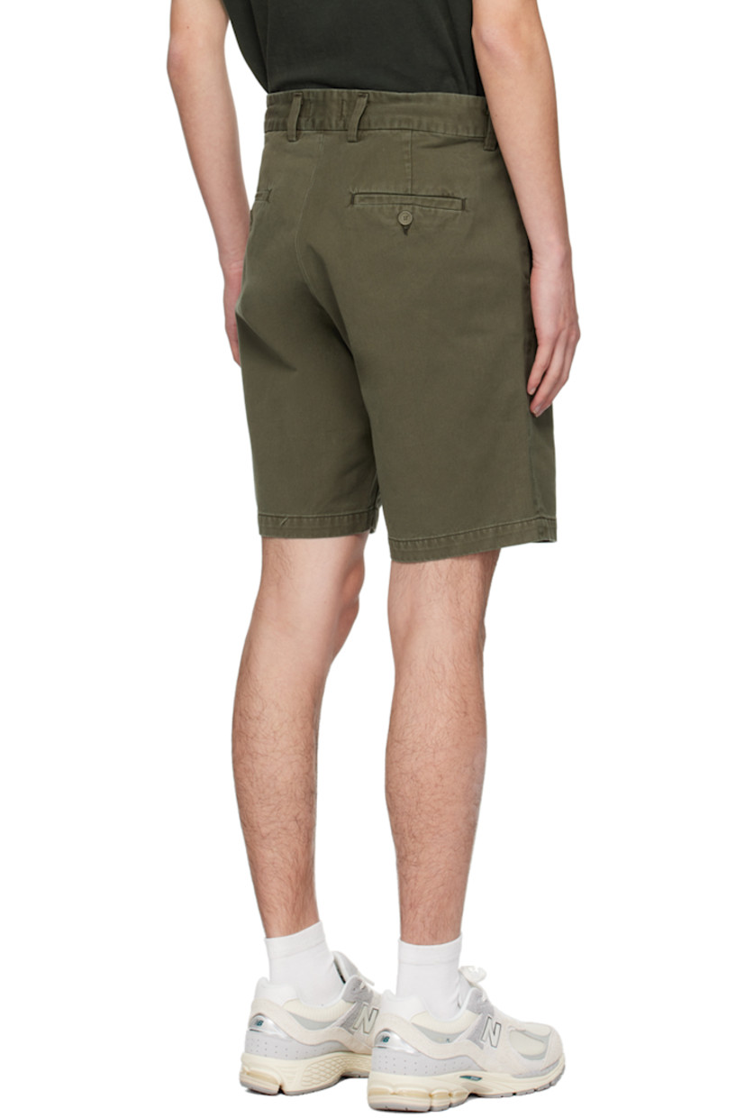 Breathable supima cotton-blend twill shorts. 

· Belt loops
· Four-pocket styling 
· Zip-fly 

Supplier color: Moss