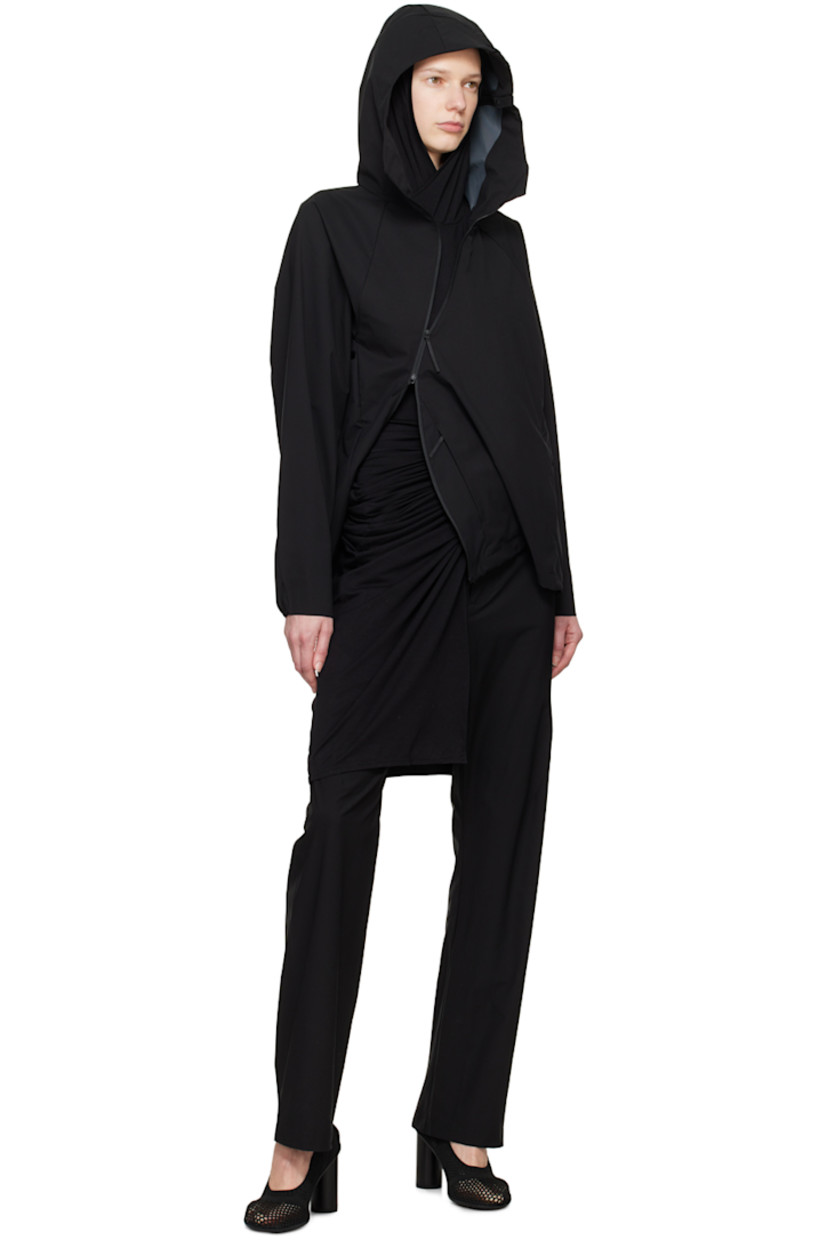 Flared water-resistant plain-woven polyester and stretch nylon trousers. 

· Belt loops at partially-elasticized waistband
· Two-pocket styling
· Zip-fly
· YKK CONCEAL® zip pockets at front
· Detachable zip pouch at back
· Patch pocket with COBRAX closure at interior

Part of the 6.0 collection.

Supplier color: Black