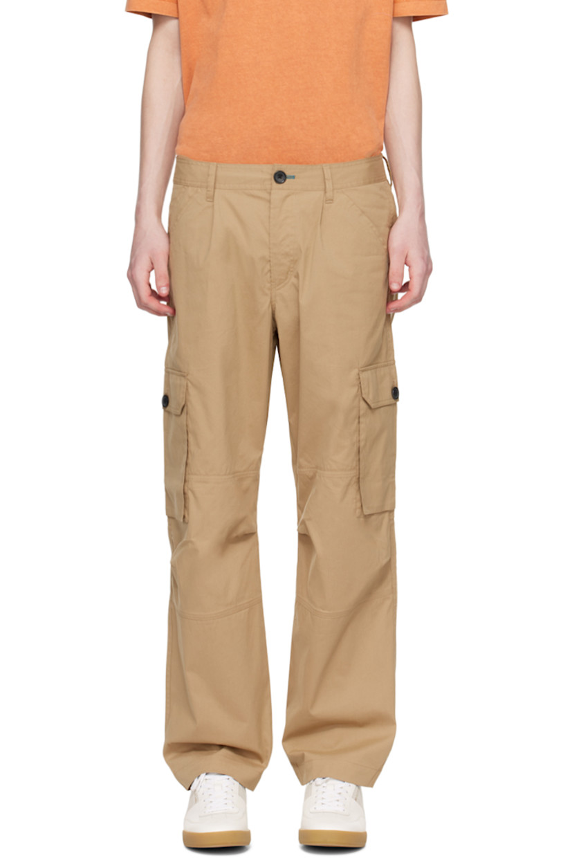 Stretch cotton- and nylon-blend taffeta cargo pants. 

· Belt loops 
· Five-pocket styling 
· Zip-fly 
· Reinforced panel at knees
· Cargo pocket at outseams
· Logo patch at back 

Supplier color: Browns