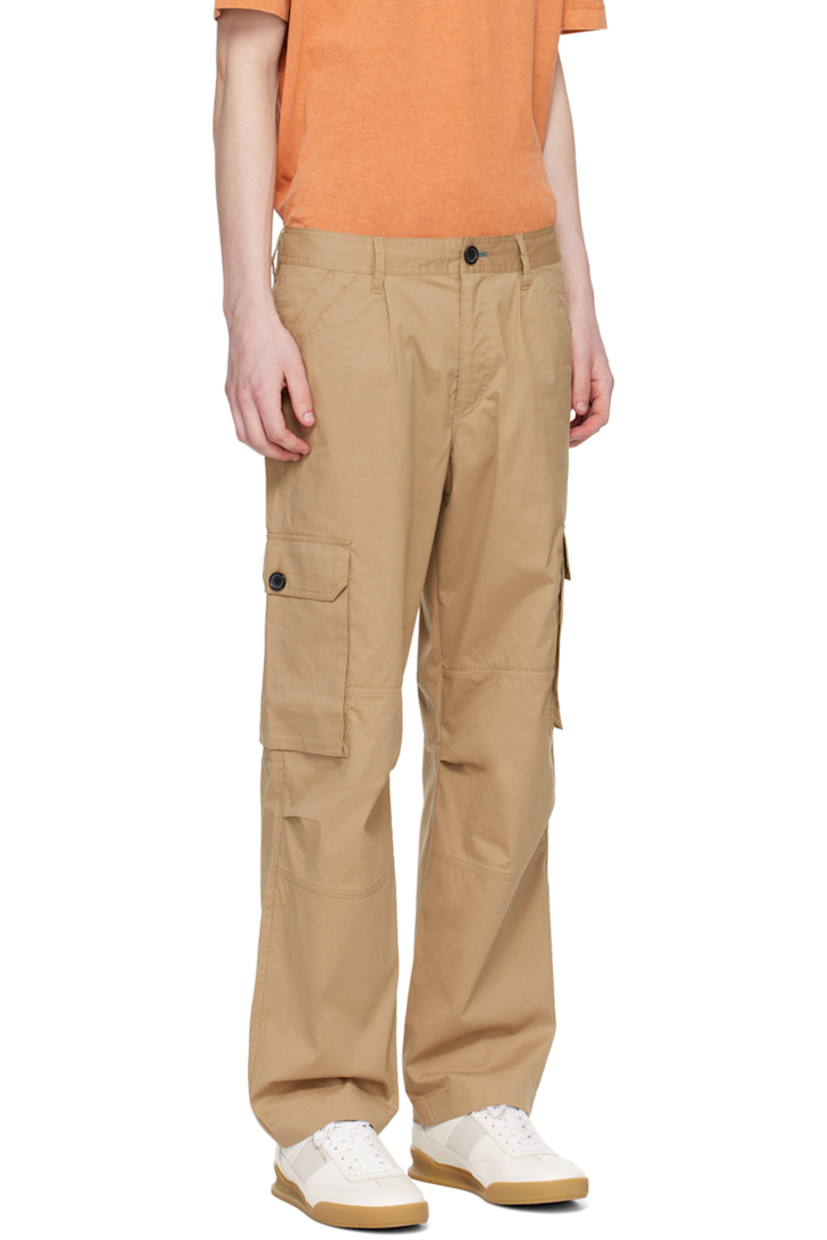 Stretch cotton- and nylon-blend taffeta cargo pants. 

· Belt loops 
· Five-pocket styling 
· Zip-fly 
· Reinforced panel at knees
· Cargo pocket at outseams
· Logo patch at back 

Supplier color: Browns