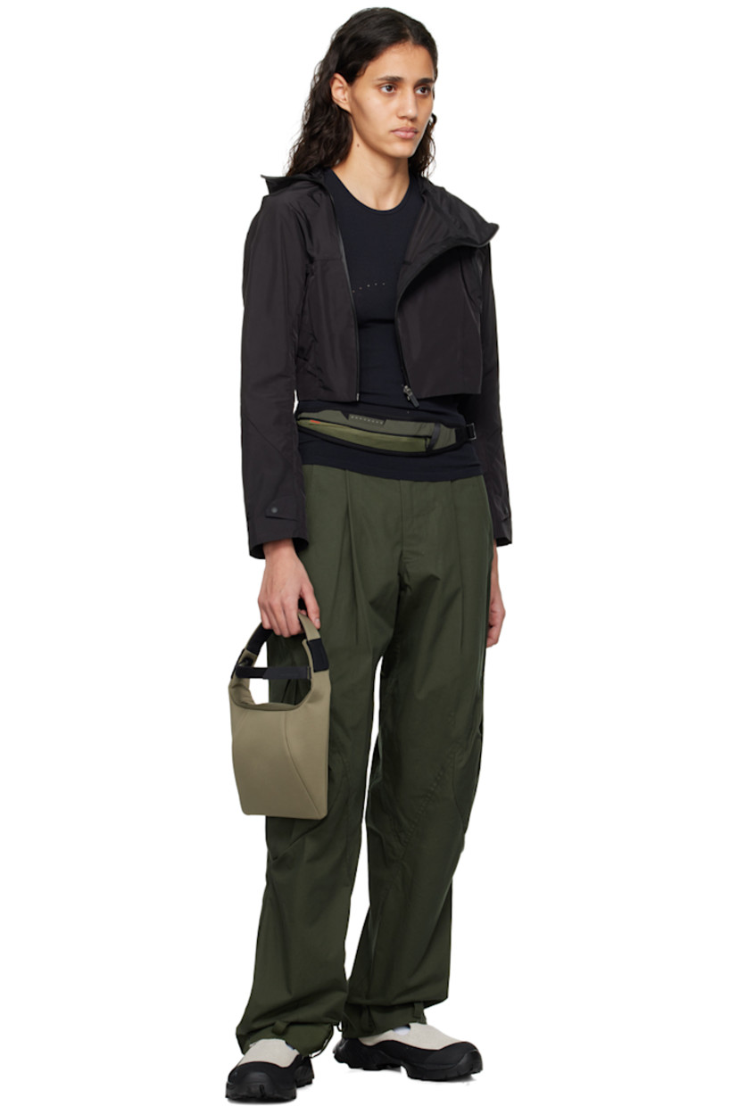 Cotton twill trousers. 

· Paneled construction
· Belt loops
· Four-pocket styling
· Zip-fly
· Pleats at front
· Loops and press-stud fastening at cuffs 
· Flap pocket at outseams 

Supplier color: Khaki