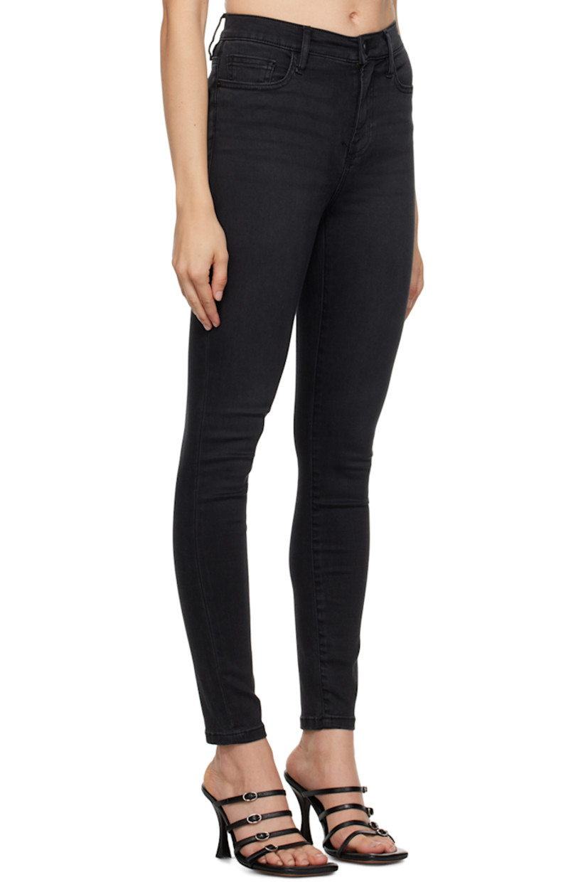 Skinny-fit stretch denim jeans. Whiskering throughout.

· High-rise
· Belt loops
· Five-pocket styling
· Zip-fly
· Cropped leg
· Logo-engraved tonal hardware

Supplier color: Kerry