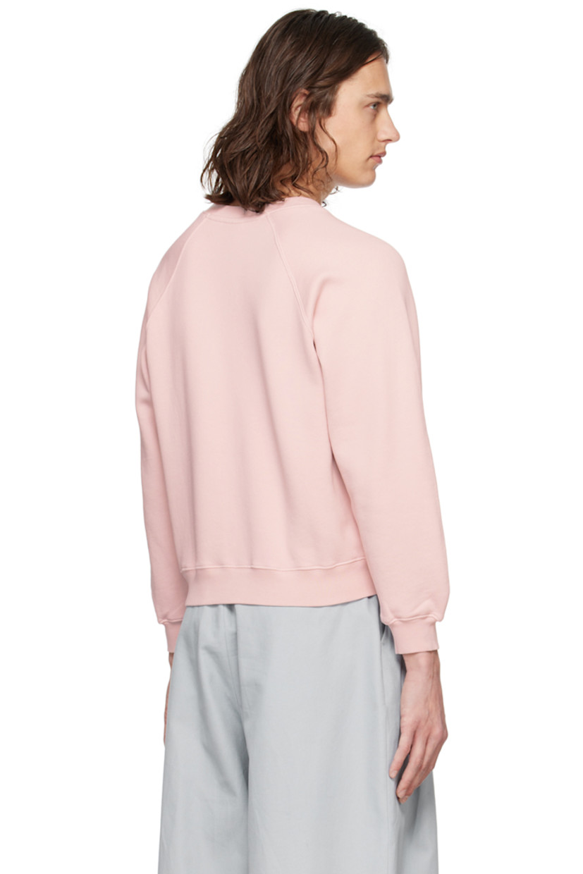French terry sweatshirt. 

· Rib knit crewneck, hem, and cuffs
· Graphic printed at front
· Raglan sleeves 

Suppier color: Blush