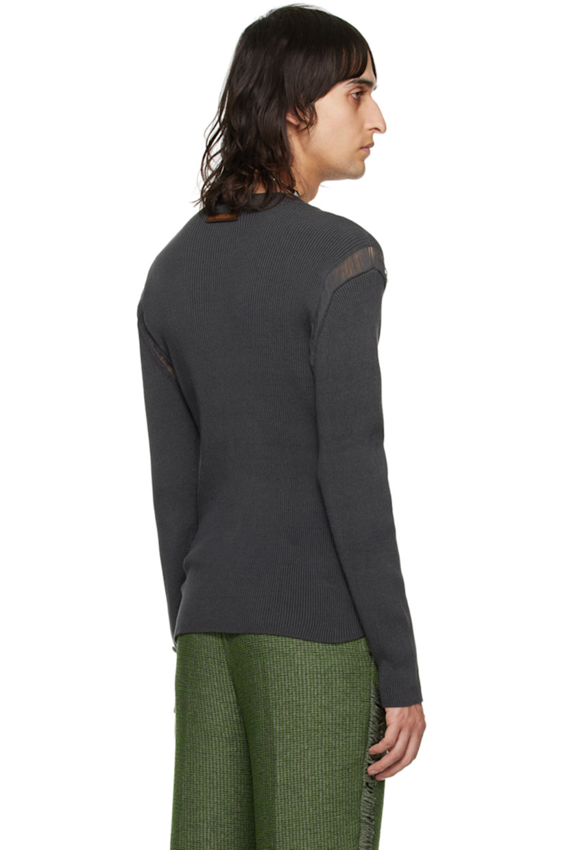 Hand-rib knit cotton T-shirt.

· Crewneck
· Laddering at dropped shoulders
· Logo flag at back collar

Available exclusively at SSENSE.

Supplier color: Slate
