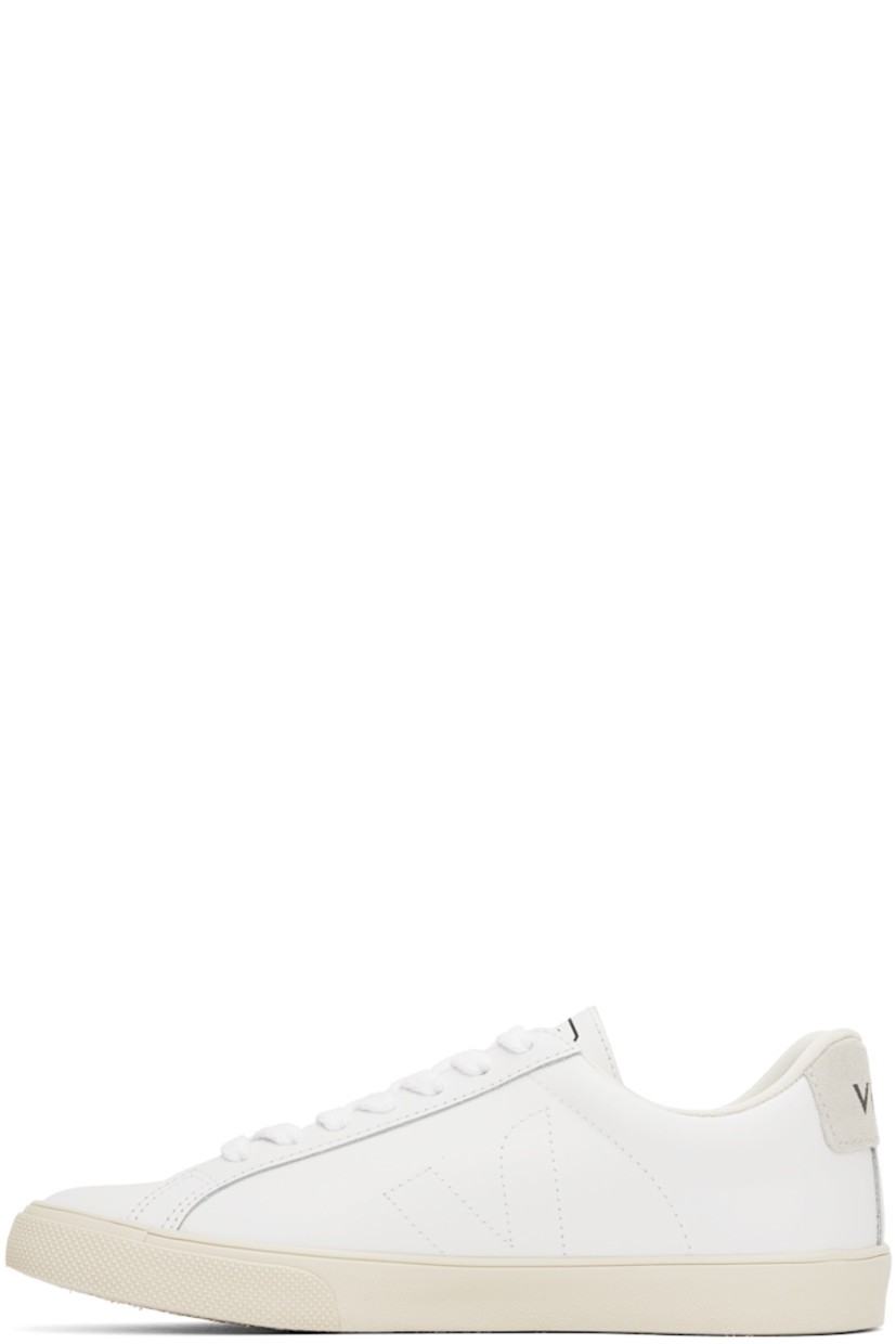 Low-top REACH-certified buffed leather sneakers in white.

· Lace-up closure
· Logo printed at tongue 
· Padded collar
· Logo topstitched at sides
· Logo printed at non-PFC-coated suede heel counter
· Mesh lining
· Treaded rubber sole

Supplier color: Extra white