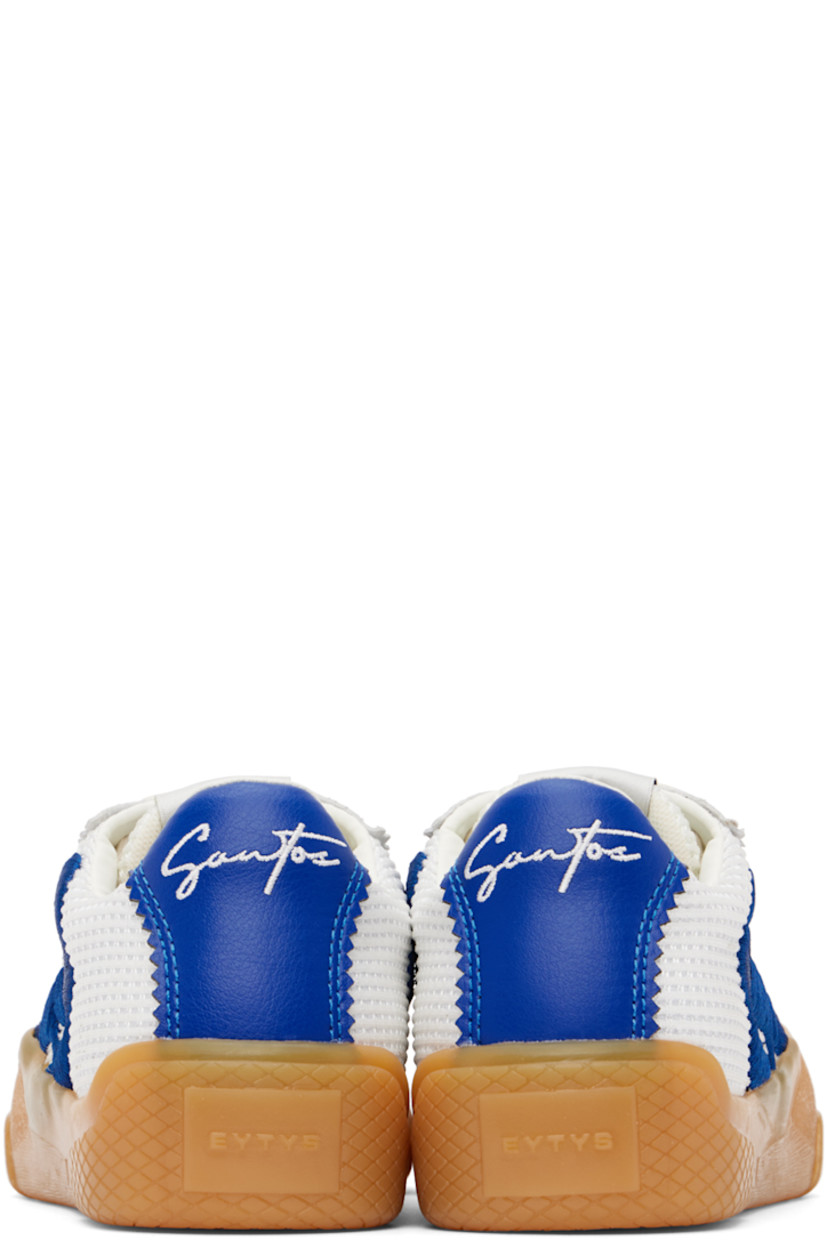 Low-top mesh sneakers in gray and blue.

· Serrated edges and suede trim throughout
· Suede cap toe
· Lace-up closure
· Logo patch at padded tongue
· Padded collar
· Logo embroidered at sides
· Eyelets at inner side
· Text embroidered at heel tab
· Logo embossed at heel
· Unlined
· Treaded rubber sole

Supplier color: Mesh blue bird