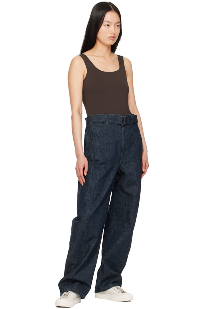 Stretch nylon jersey bodysuit.

· Scoop neck
· Low back 
· Partial jersey lining

Supplier color: Coffee