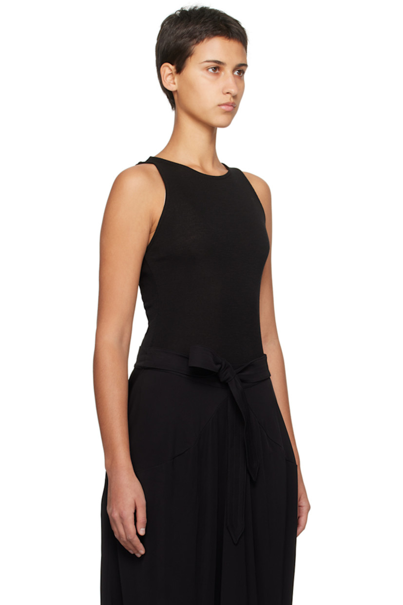 Knit wool tank top. Crewneck.

Supplier color: Black