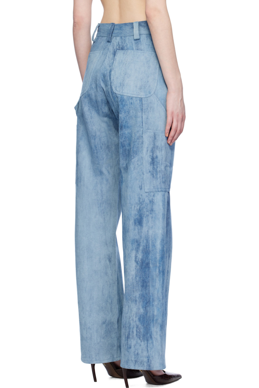 Loose-fit non-stretch denim jeans. Fading throughout.

· High-rise
· Belt loops
· Four-pocket styling
· Zip-fly
· Patch pocket at outseams
· Hammer loop outseam

Supplier color: Light blue