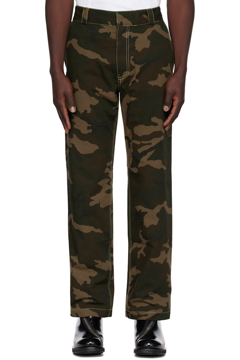 Cotton- and CORDURA® nylon-blend ripstop trousers. Camouflage pattern printed throughout.

· High-rise
· Belt loops
· Three-pocket styling
· Zip-fly
· Contrast stitching in yellow

Supplier color: Camo