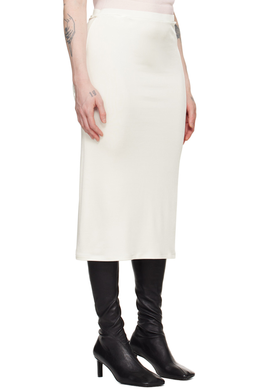 Stretch viscose jersey skirt. Elasticized waistband.

Supplier color: Ivory