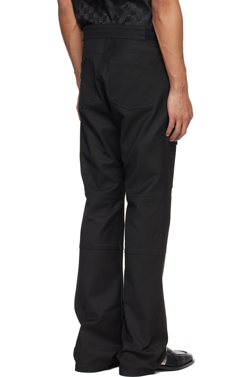 Straight-leg stretch polyester- and viscose-blend twill cargo pants.

· Velcro tabs and O-ring at waistband
· Four-pocket styling
· Zip closure
· Flap pockets at front
· Logo plaque at back pocket

Supplier color: Black